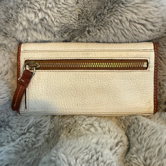 Dooney & Bourke White and Brown Women's Wallet - Picture 3 of 4